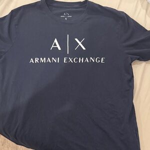 Armani Exchange Dark Blue Short Sleeve Tee